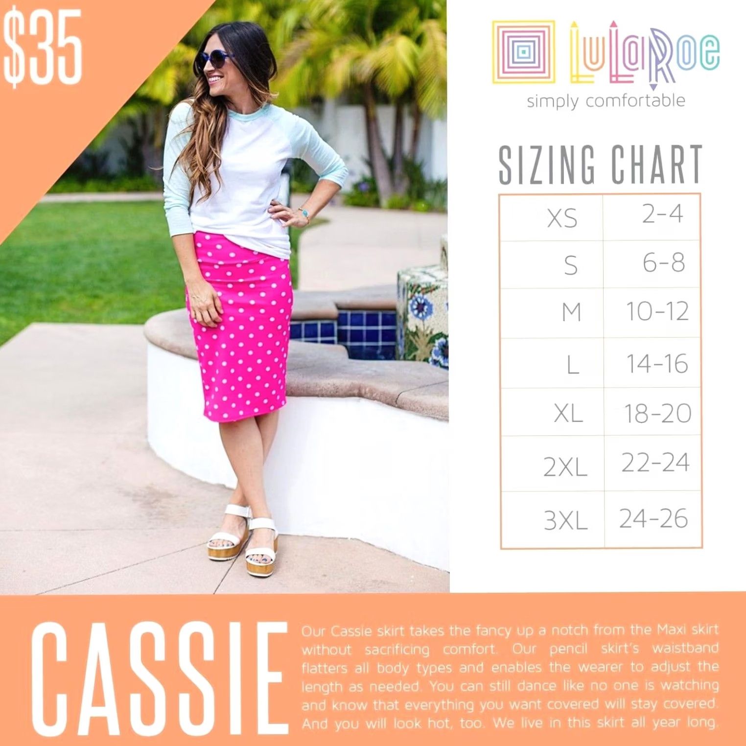 Vintage LuLaRoe Skirt XS Pink Neon Aztec Geometric Pencil Stretch Cassie Womens VINTAGE? No—Vintage: No Size 26" / US 2 / IT 38 - 7 Thumbnail
