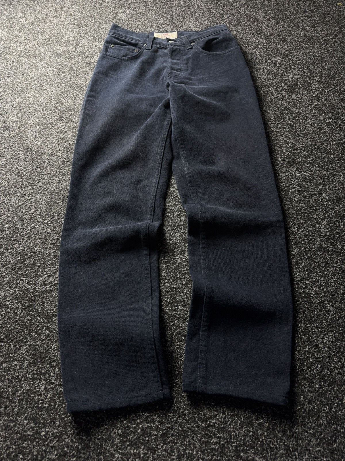 Levi's Vintage Clothing Rare RETRO 80s Levi’s 440 Navy Corduroy Pants Made in It Size 27" / US 4 / IT 40 - 1 Thumbnail