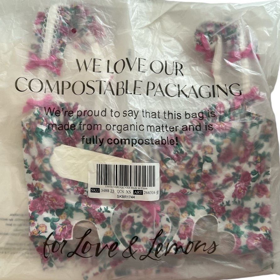 For Love & Lemons FOR LOVE & LEMONS Bustier and High-Waist Panty w/ Tag, XS Size ONE SIZE - 9 Thumbnail