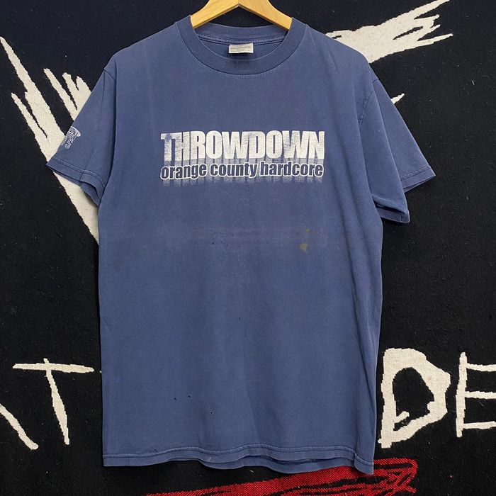 Vintage THROWDOWN Orange County Hardcore Vintage 90s Band Shirt | Grailed