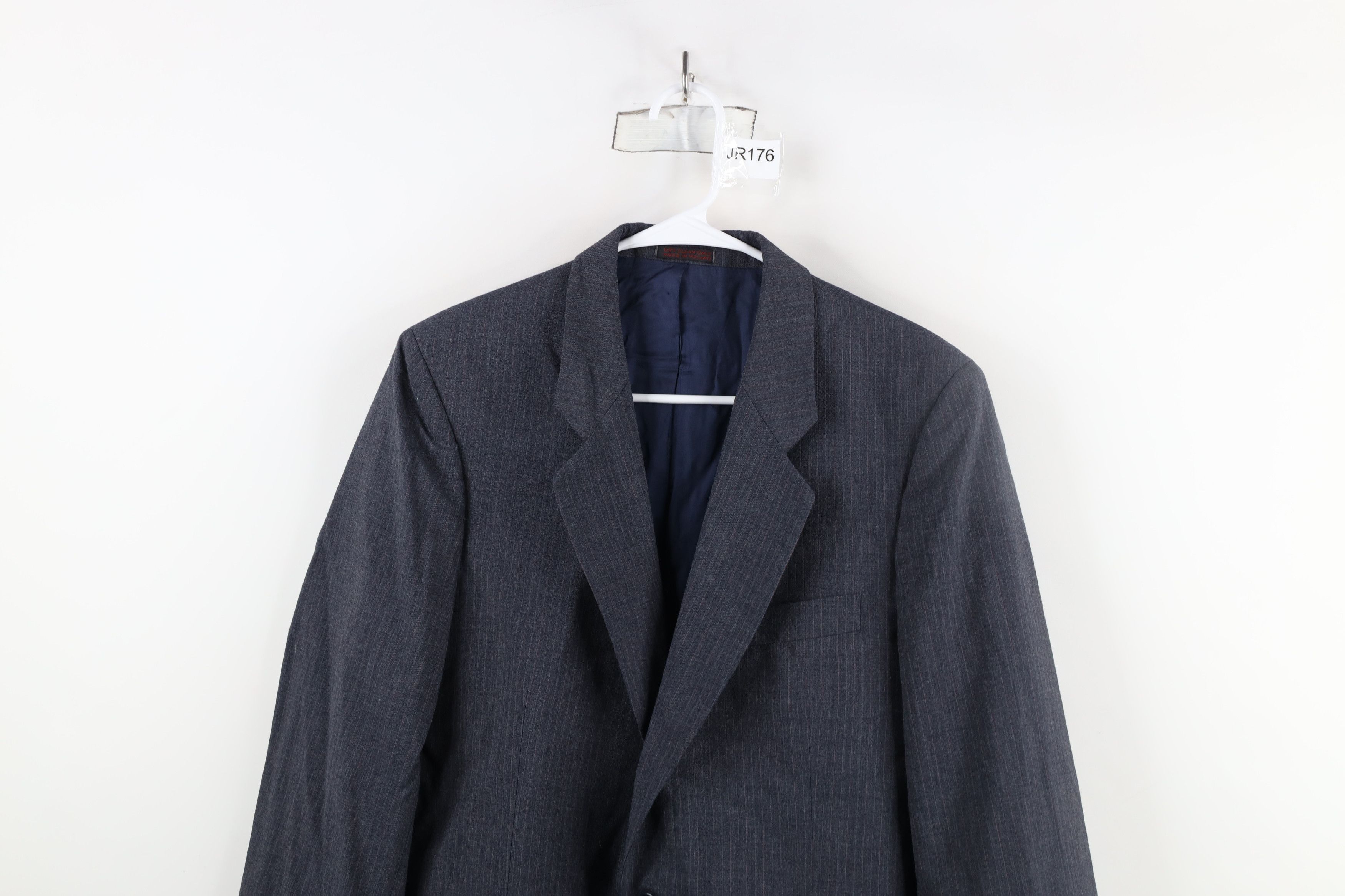 Vintage Vintage 80s 90s Streetwear Pinstriped Suit Coat Jacket Size US L / EU 52-54 / 3 - 2 Thumbnail