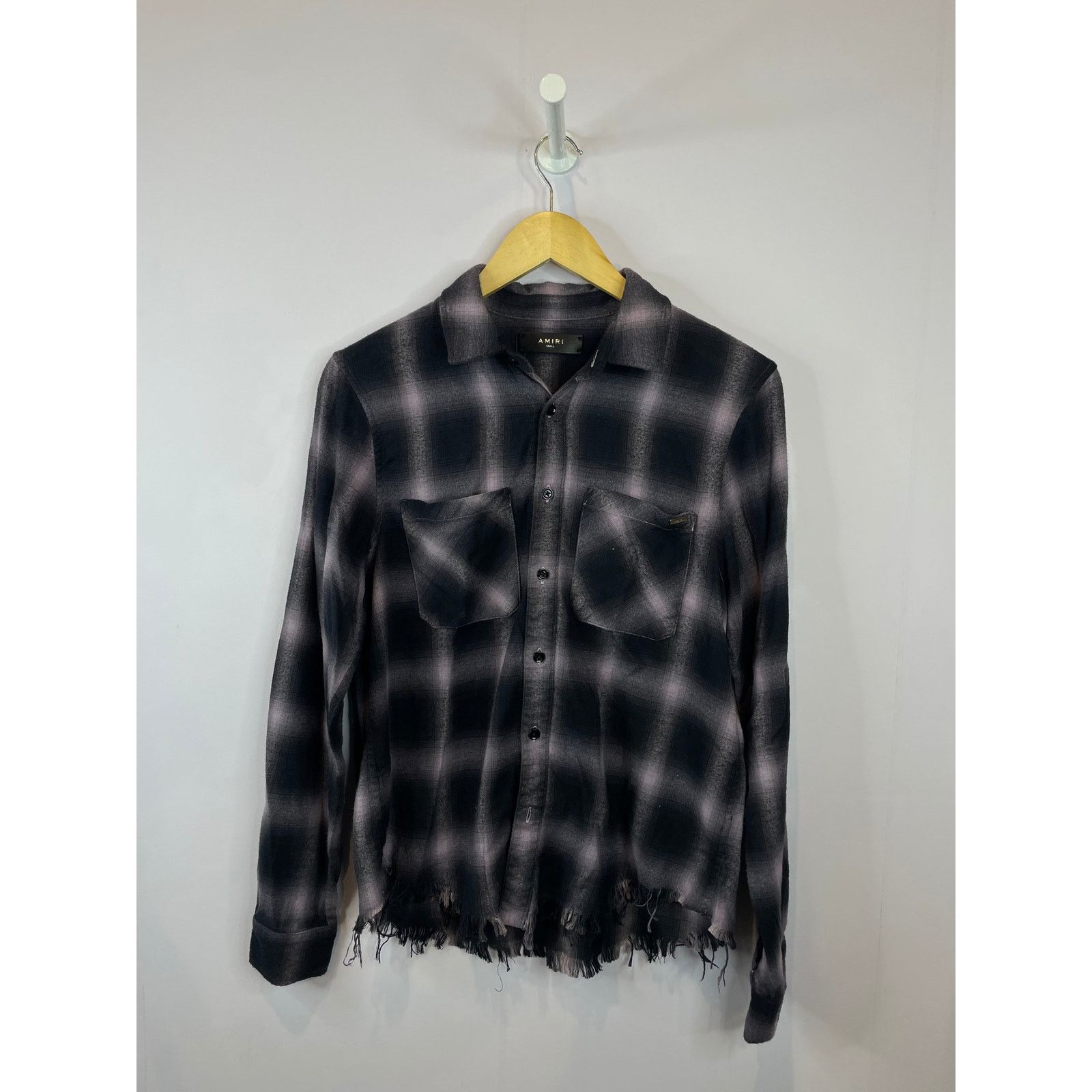 Amiri Amiri Black Purple Flannel Used Small Size US S / EU 44-46 / 1 - 2 Thumbnail