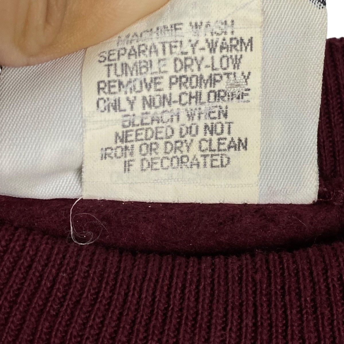 Lee × Vintage Vintage Lee Printed Crewneck Sweatshirt Maroon Pullover Size US L / EU 52-54 / 3 - 6 Thumbnail