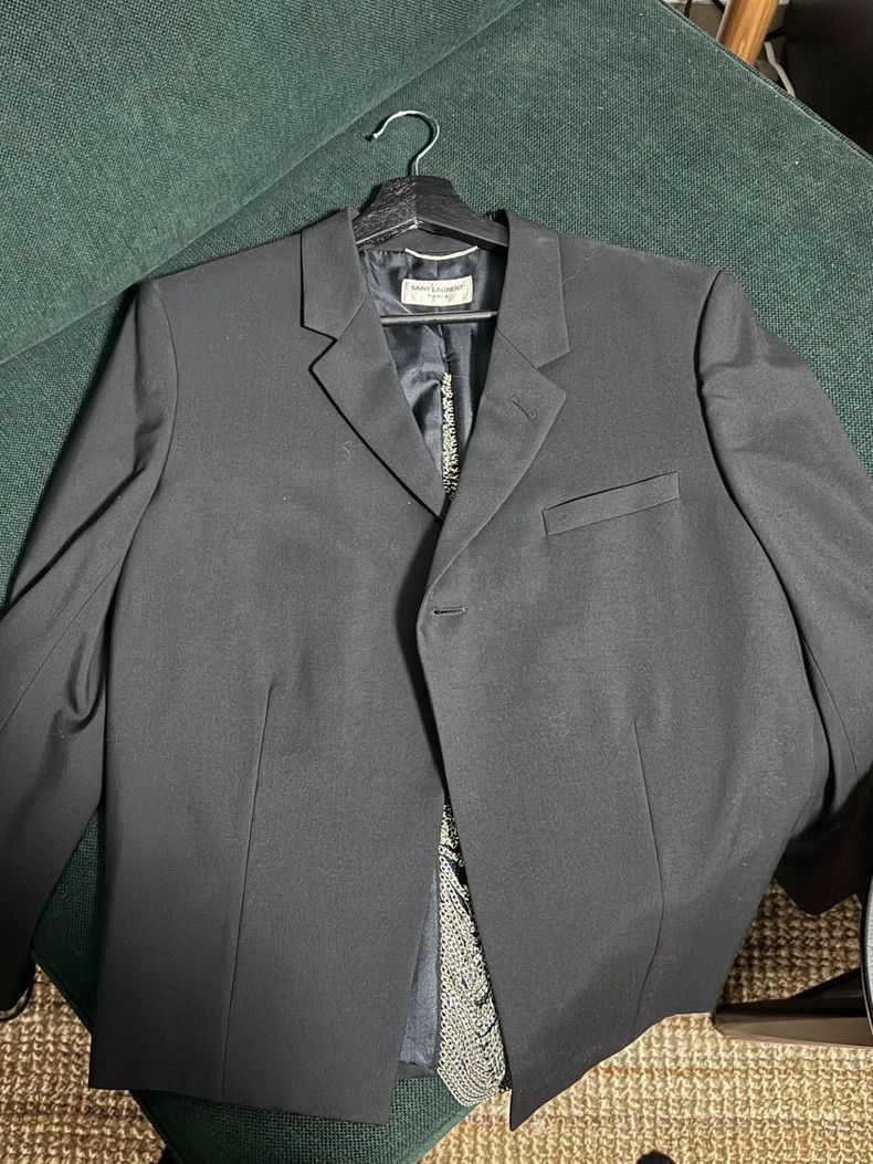 Saint Laurent Paris Saint Laurent Paris Back chain suit jacket-2506 Size US M / EU 48-50 / 2 - 1 Thumbnail