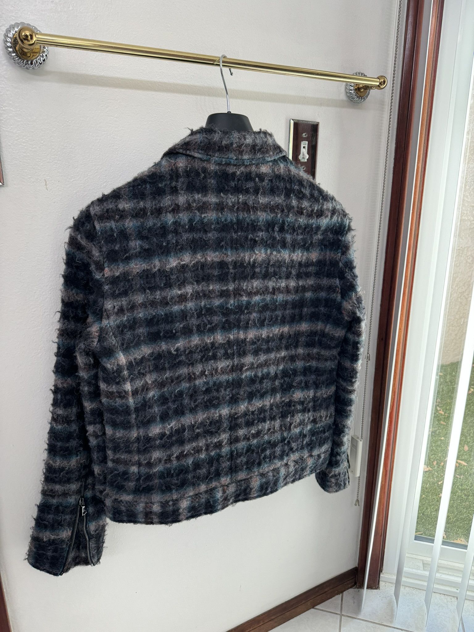John Varvatos JOHN VARVATOS 'Baxter' Wool Plaid Trucker Jacket MSRP$$1298 Size US M / EU 48-50 / 2 - 10 Thumbnail