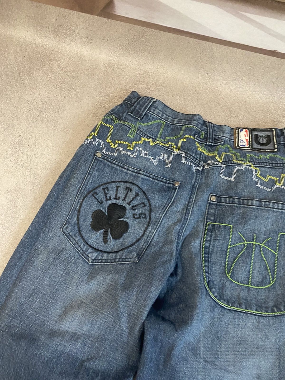 Vintage NBA Celtics Japanese pants If Six Was Nine style y2k jeans Size US 30 / EU 46 - 5 Thumbnail