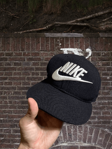 Nike VERY RARE NIKE CAP BIG LOGO SWOOSH DRILL Y2K 90s HYPE RETRO Size ONE SIZE - 1 Thumbnail