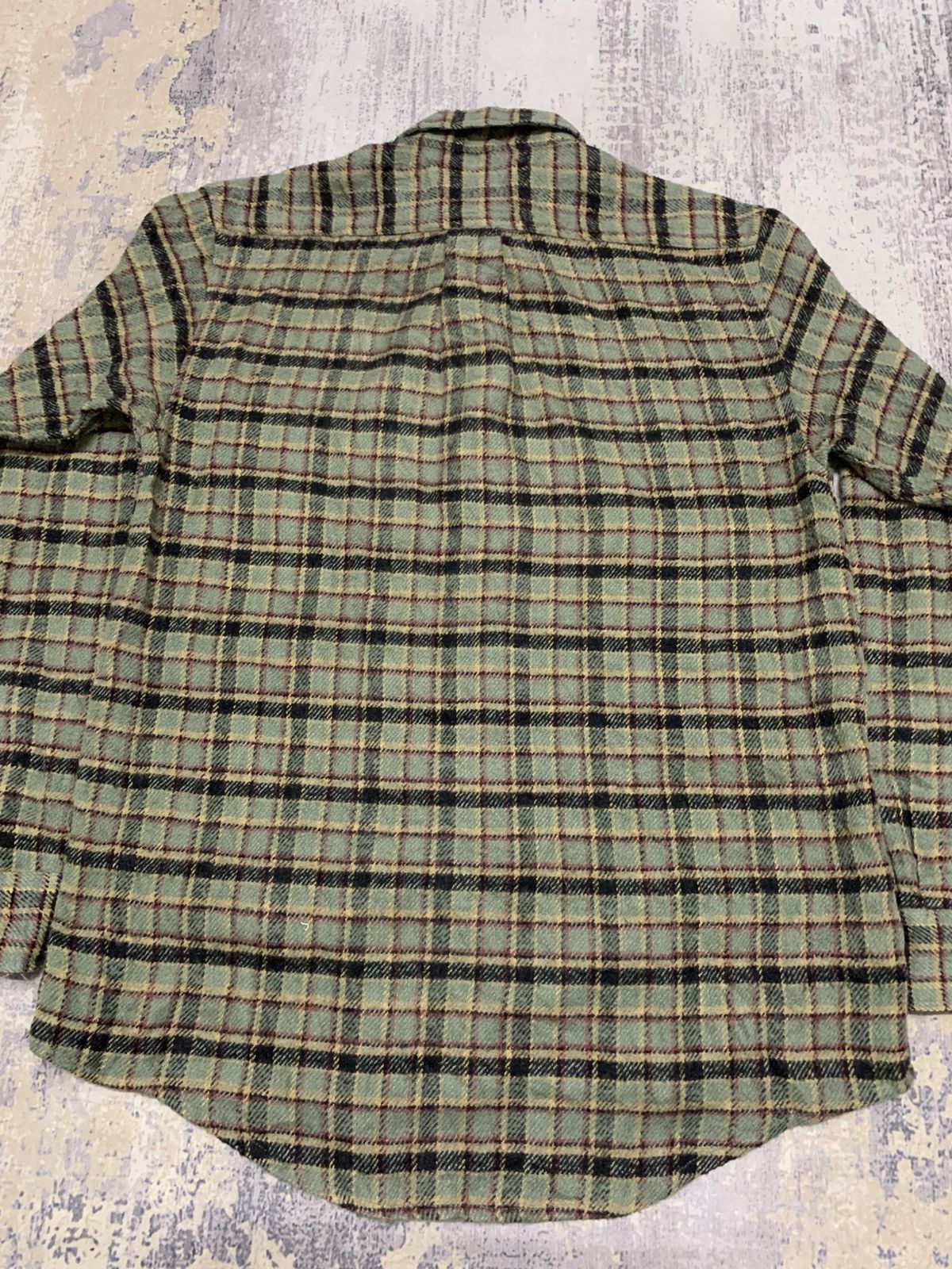Flannel Vtg Woodland Village Wool Button Up Green Flannel Size US L / EU 52-54 / 3 - 8 Thumbnail