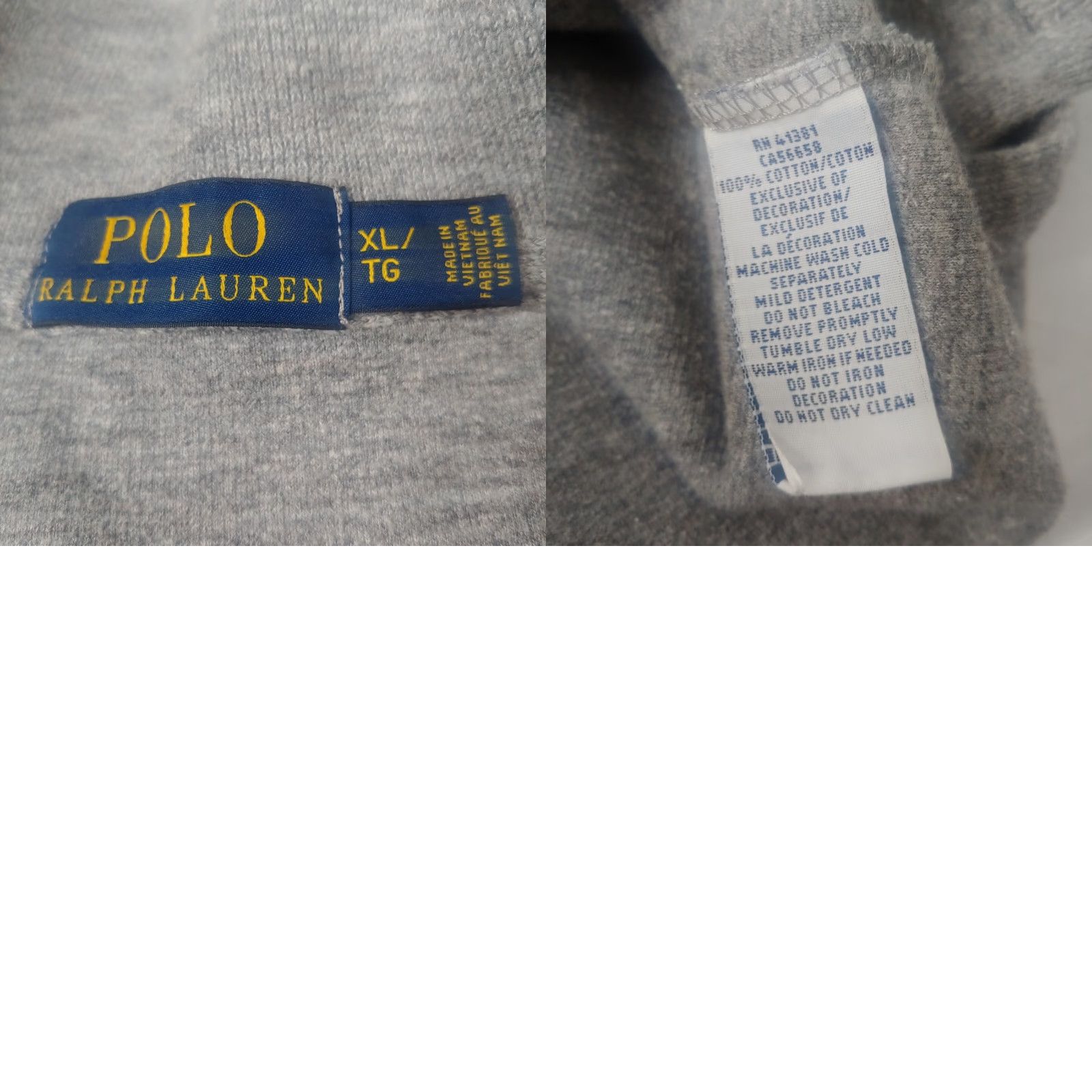Polo Ralph Lauren Polo Ralph Lauren Shirt Men XL Long Sleeve Gray Ribbed Knit Red Pony 1/4 Zip Size US XL / EU 56 / 4 - 8 Thumbnail