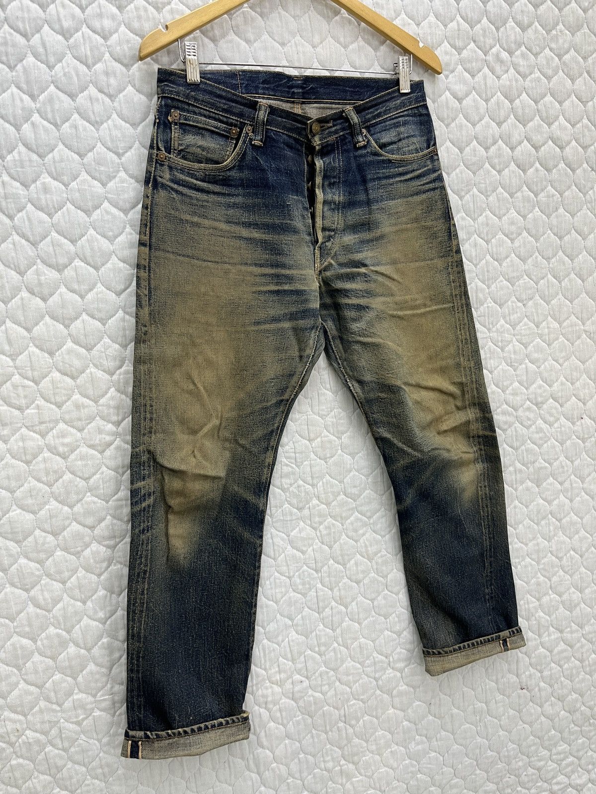 Vintage 🔥🔥🔥ARCHIVE VTG JELADO JAPAN FADED ART SELVEDGE DENIM Size US 31 - 3 Thumbnail