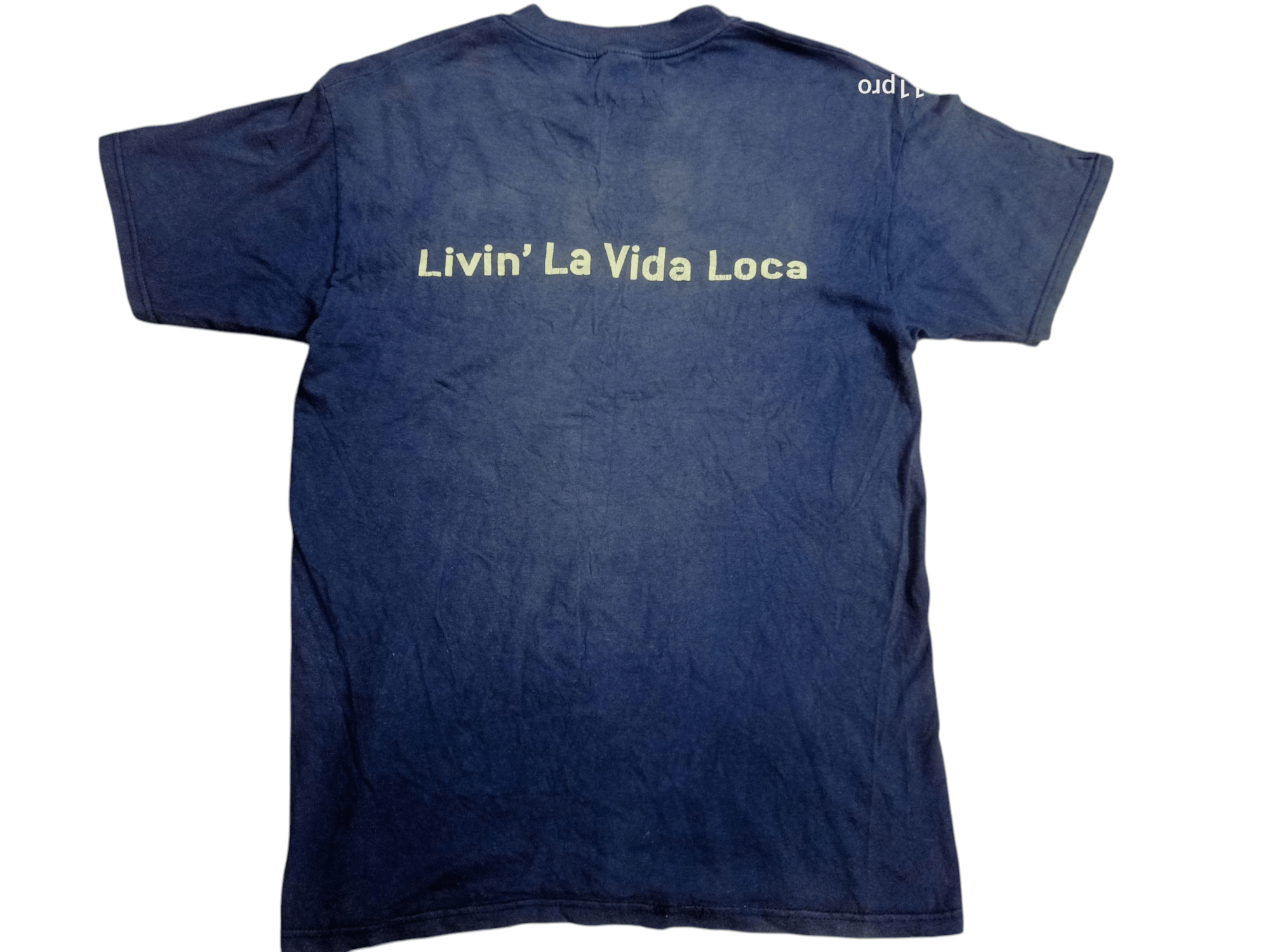 Band Tees × Vintage Vintage 80s Ricky Martin ' Livi'n LA Vida Loca 'Sun Faded Size US M / EU 48-50 / 2 - 11 Thumbnail