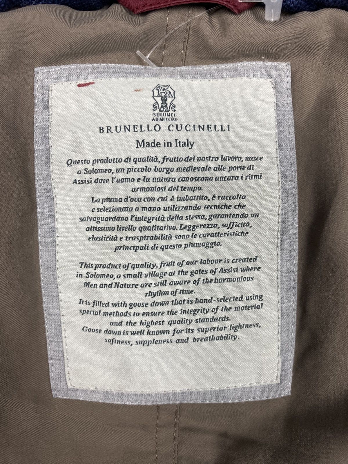 Brunello Cucinelli Brunello Cucinelli Linen Wool Silk Down Padded Vest Size US M / EU 48-50 / 2 - 13 Thumbnail