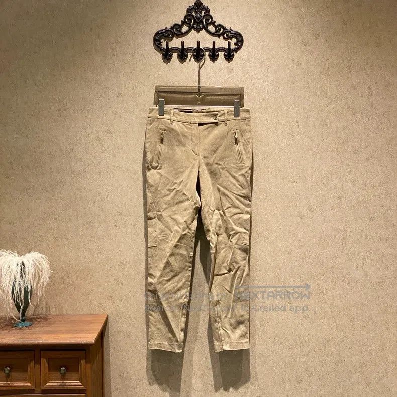 Loro Piana Loro Piana Khaki Trousers Size 27" / US 4 / IT 40 - 1 Thumbnail