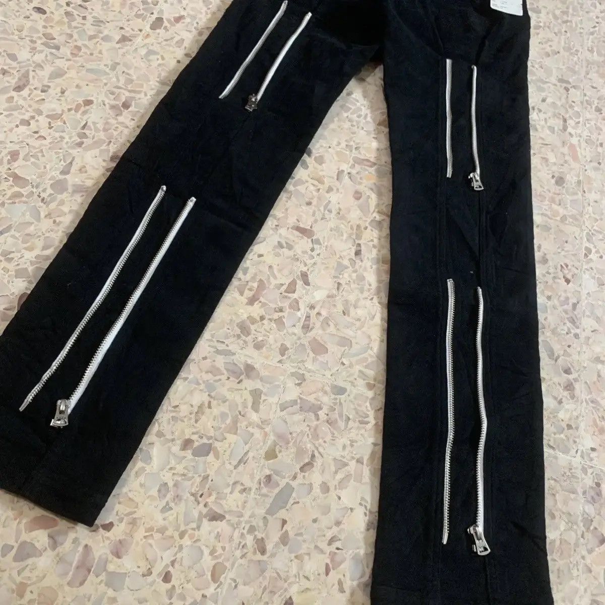 RUDE GALLERY SAMPLE 💥RG W28 L31 BONDAGE PUNK STYLE MULTI ZIPPER TROUSERS Size US 28 / EU 44 - 3 Thumbnail