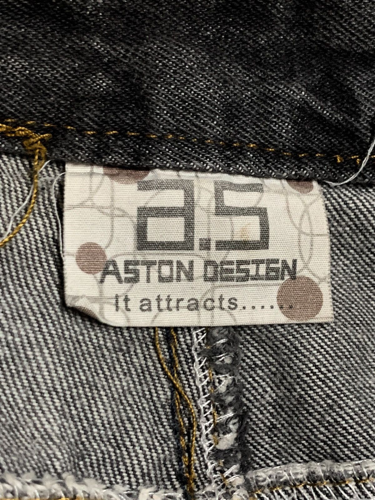 Japanese Brand vintage bondage punk skull head waist half back front Denim Size US 37 - 22 Thumbnail