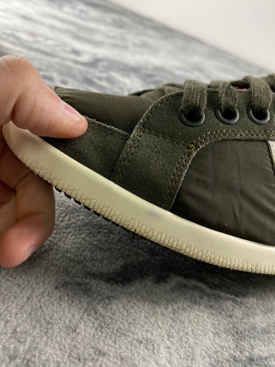 Prada Prada Nylon Sneakers Women Size 38 Green Size US 8 / IT 38 - 14 Thumbnail