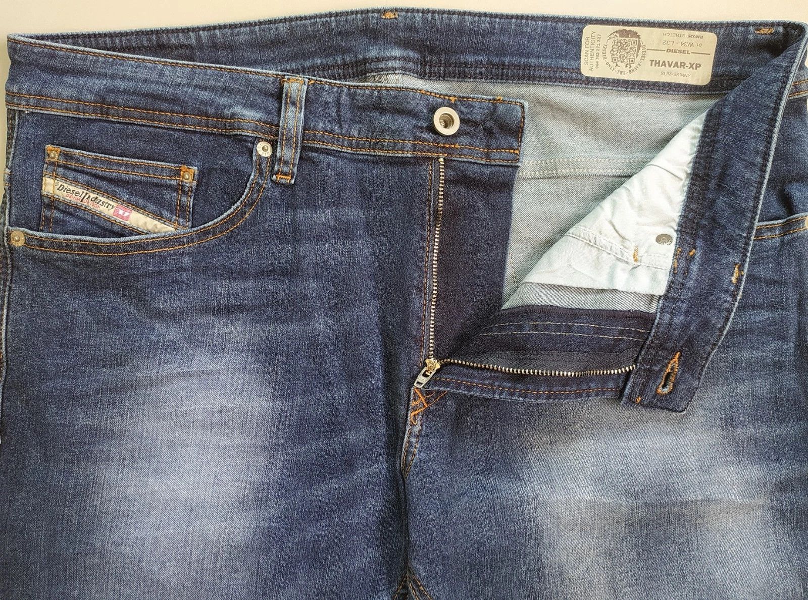 Diesel Diesel THAVAR-XP L.32 MENS JEANS T/9647 Size US 34 / EU 50 - 5 Thumbnail