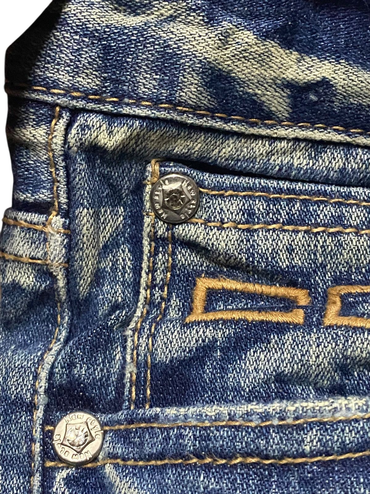 Blue Blue Japan Japanese Brand CCless Distressed Thunder Flare Jeans Size US 32 / EU 48 - 12 Thumbnail