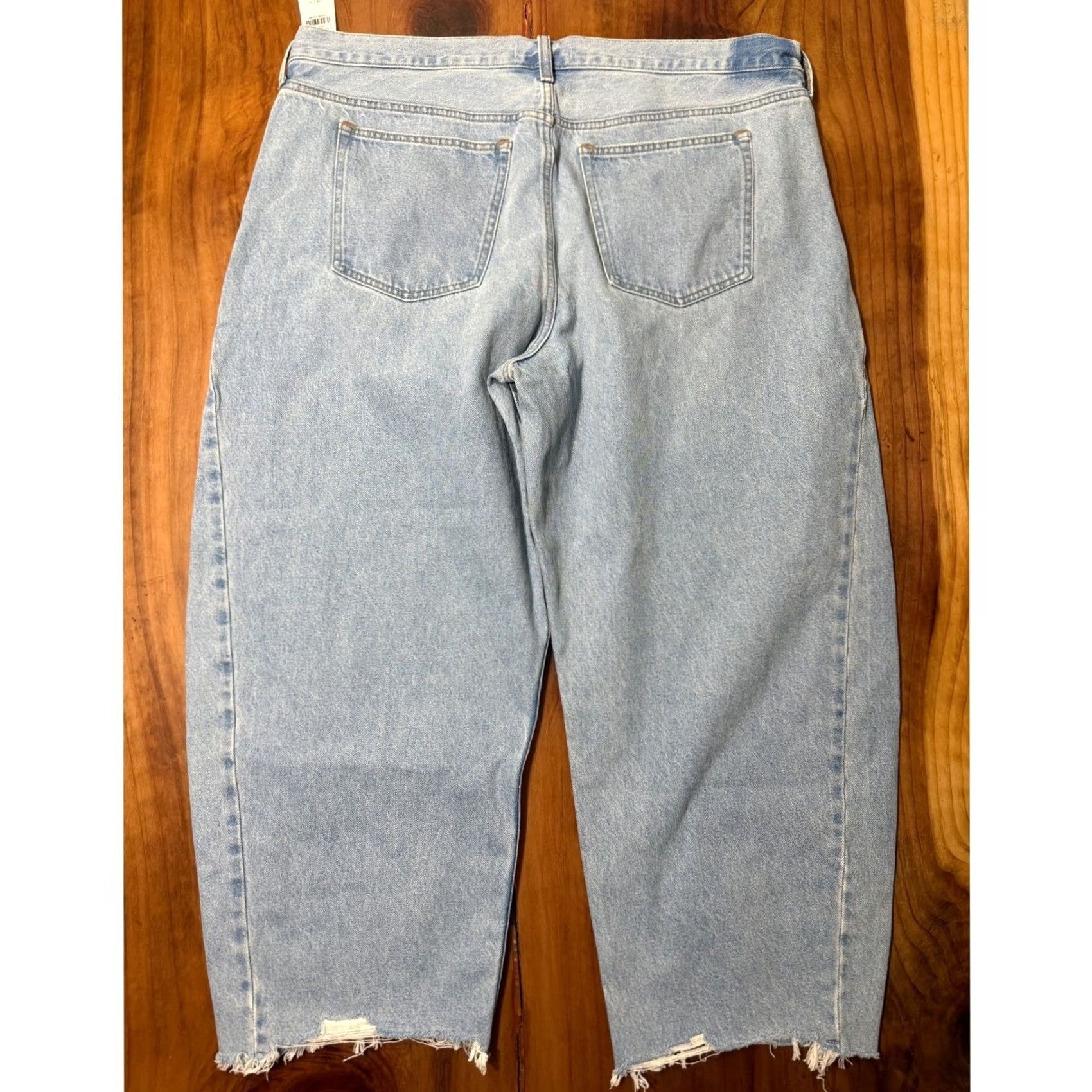 Abercrombie & Fitch Abercrombie & Fitch Barrel Jeans Womens 34 Mid Rise Curve Lover Regular XX21 Size 24" / US 00 / IT 34 - 6 Thumbnail