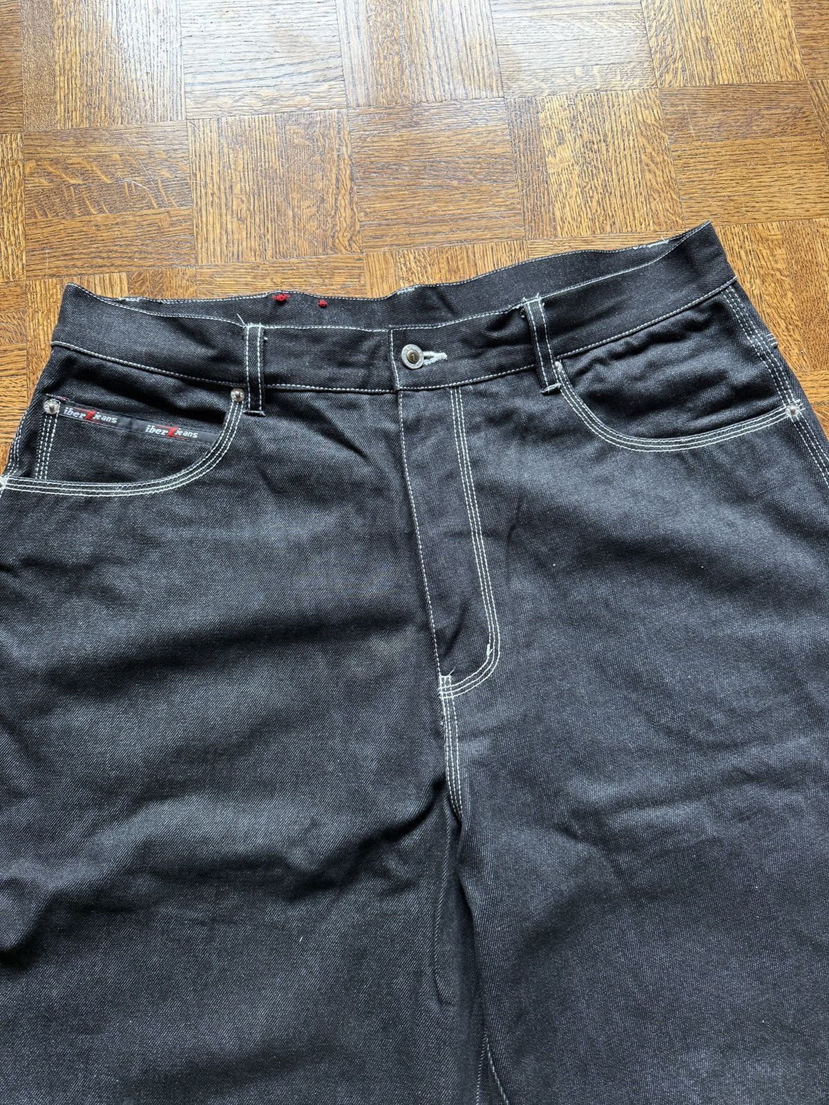 Japanese Brand Vintage Y2K Iber Jeans Embroidered Carpenter Baggy Jorts Size US 36 / EU 52 - 8 Thumbnail