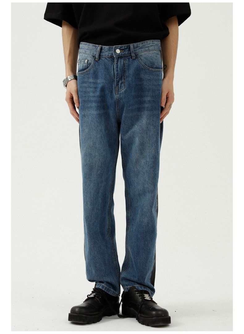 Japanese Brand × Jean Stitched trendy personality straight casual jeans Size US 32 / EU 48 - 1 Thumbnail