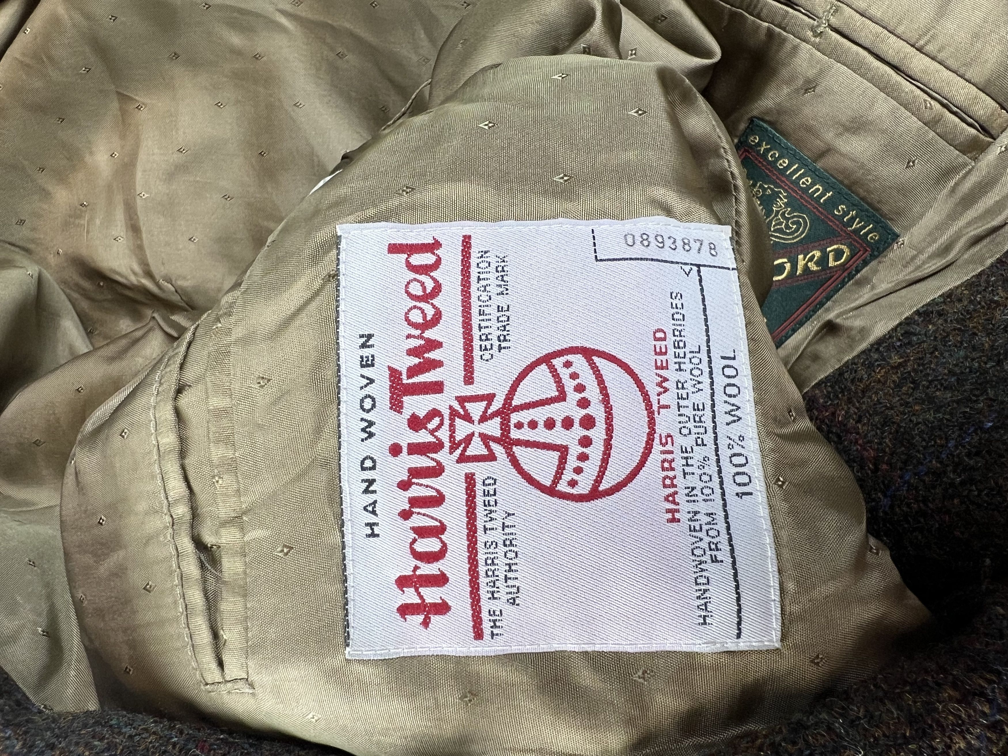 Harris Tweed × Vintage Vintage Harris Tweed Wool Blazer S Size 40S - 6 Thumbnail