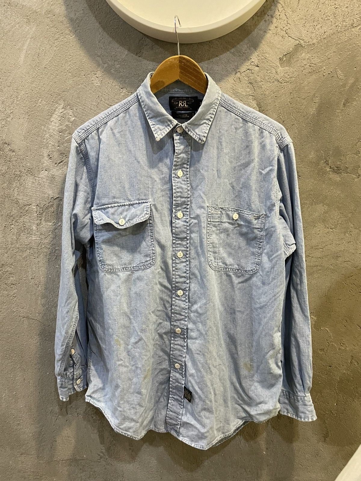 RRL Ralph Lauren RRL Ralph Lauren Western Denim L/S Button Up Shirt Size US L / EU 52-54 / 3 - 2 Thumbnail