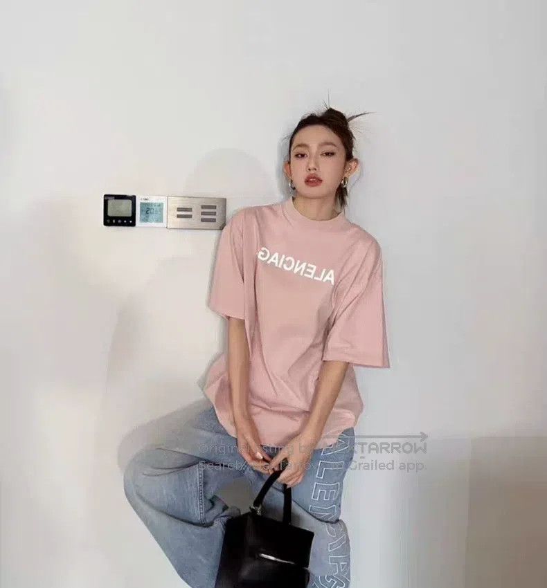 Balenciaga Balenciaga Logo Letter Printed Short Sleeve T-Shirt Size US S / EU 44-46 / 1 - 8 Thumbnail