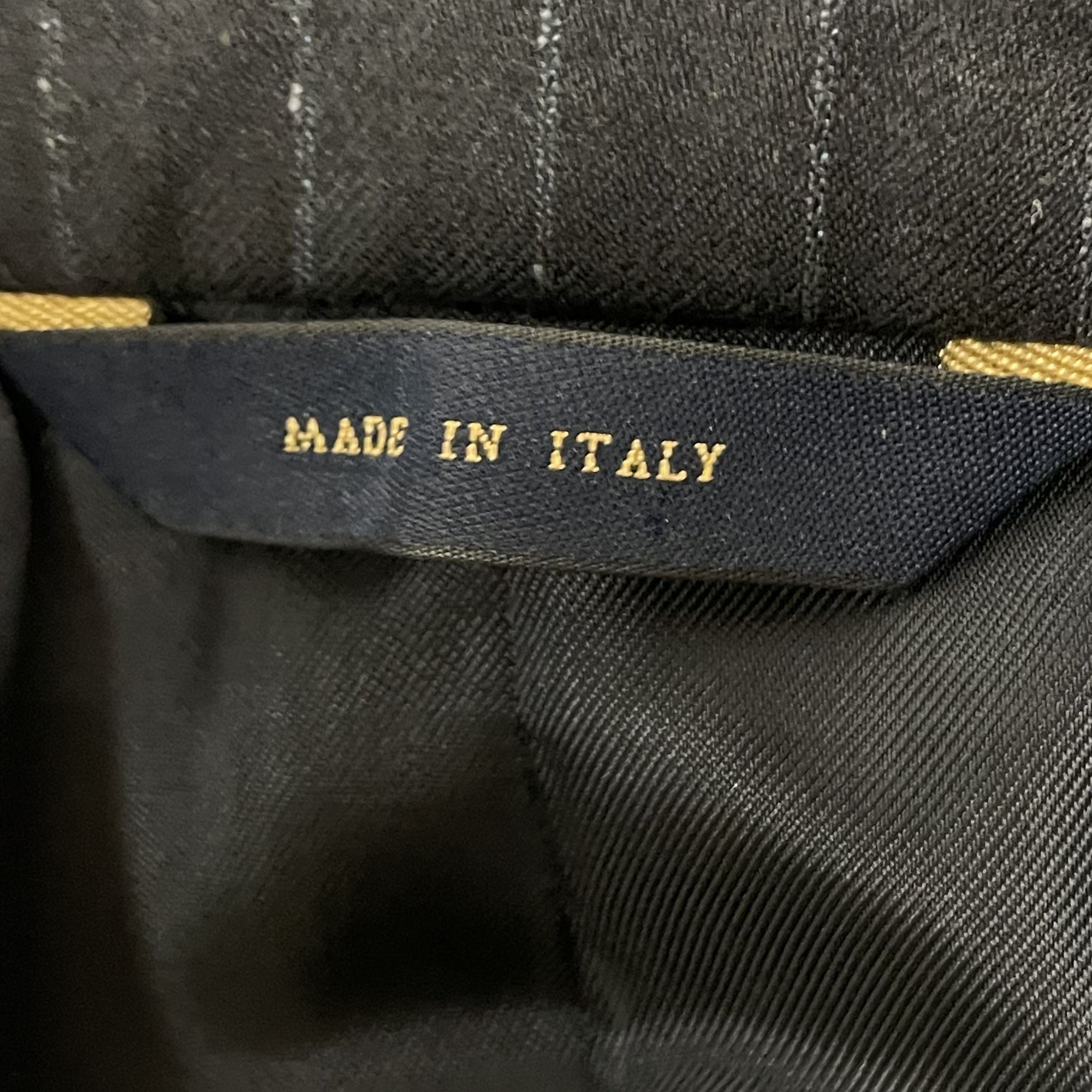 Brooks Brothers Brooks Brothers Italy Blue Black Sport Coat Blue CHALK STRI Size 40R - 6 Thumbnail