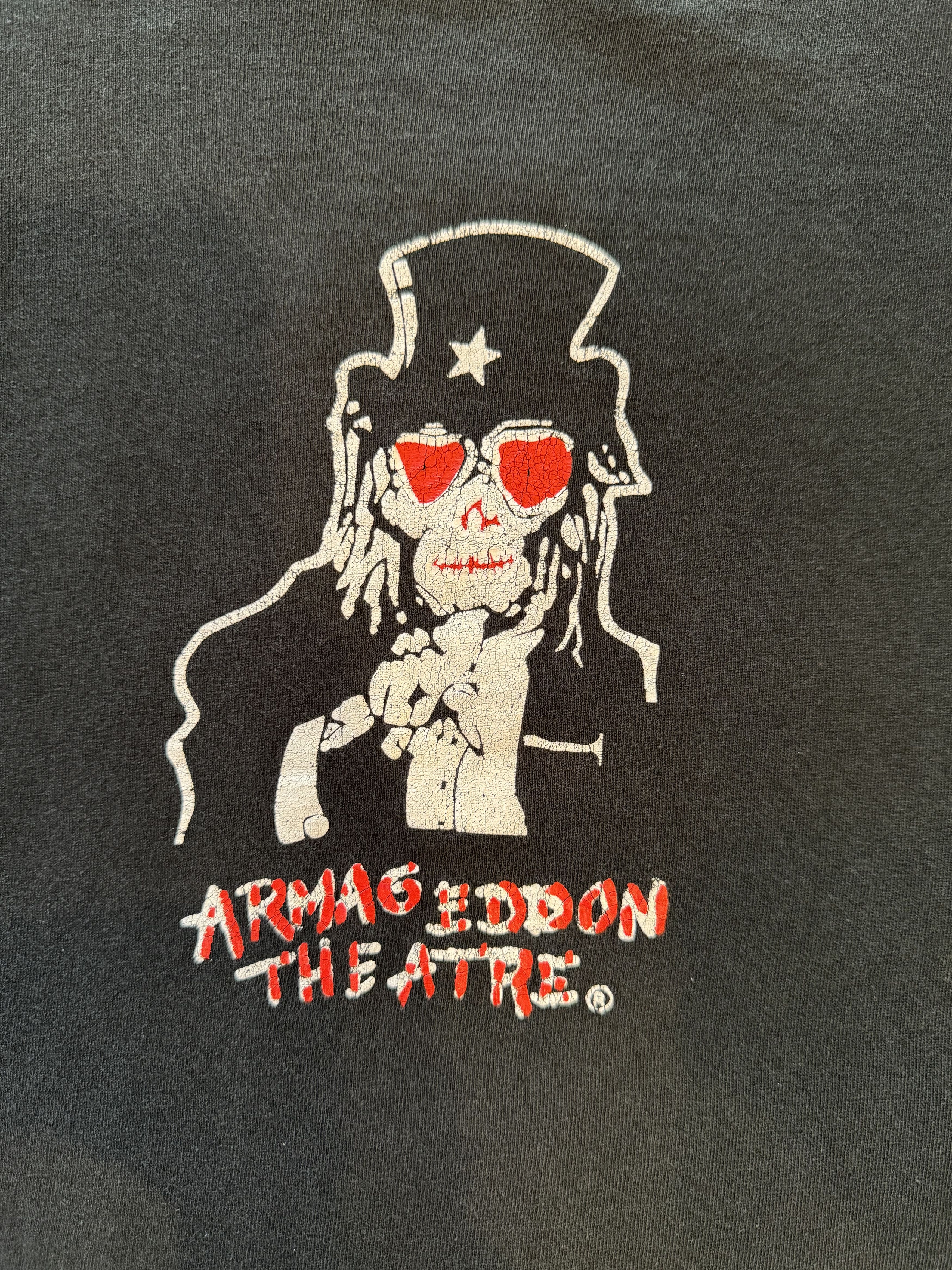 Hanes Vintage 90s Armageddon Theater Metal Band Tee Size US XL / EU 56 / 4 - 3 Thumbnail