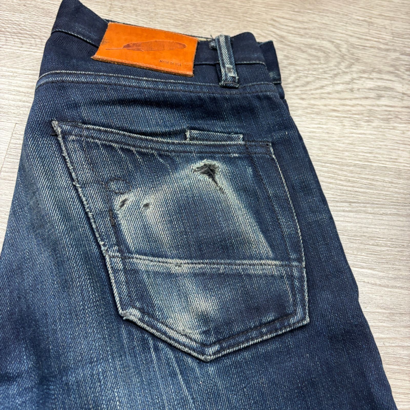 Rogue Territory Rogue Territory Stanton Slim Straight Selvedge Jeans 30x27 Size US 30 / EU 46 - 14 Thumbnail