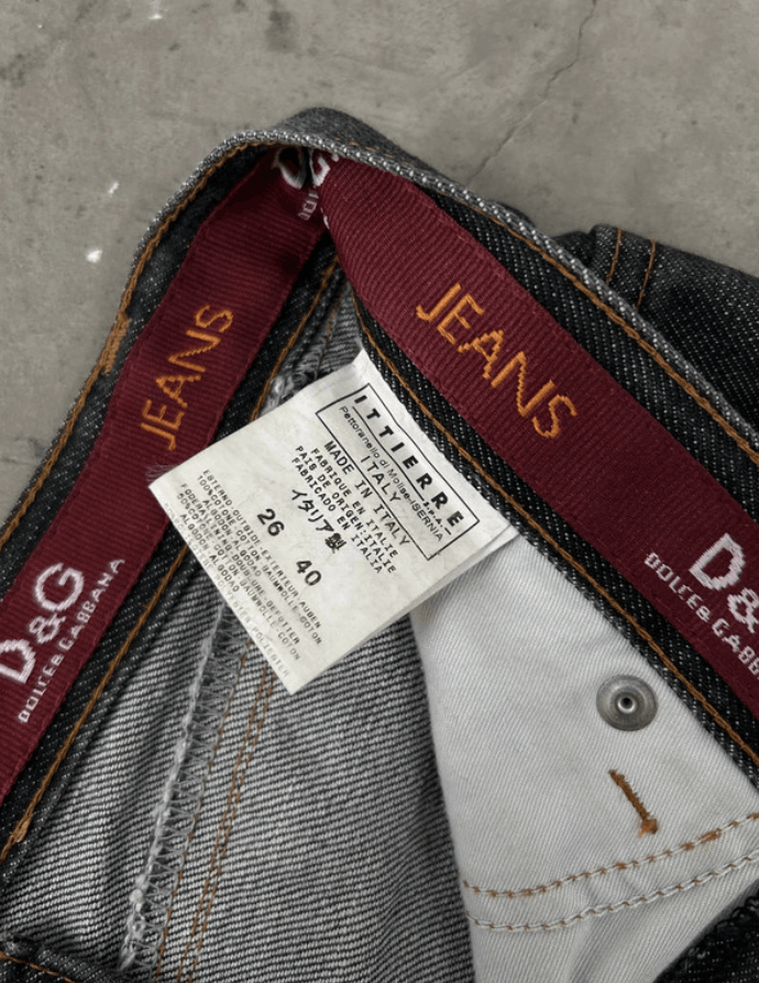 Dolce & Gabbana × Jean Dolce Gabbana Jeans Denim Pants Straight Zip Zipper EX0107 Size 27" / US 4 / IT 40 - 5 Thumbnail