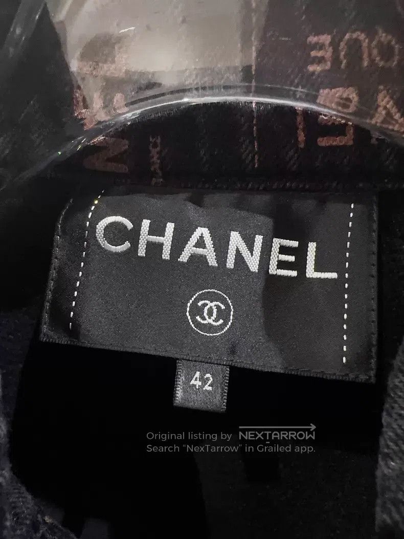 Chanel Chanel Full logo denim jacket Size M / US 6-8 / IT 42-44 - 4 Thumbnail