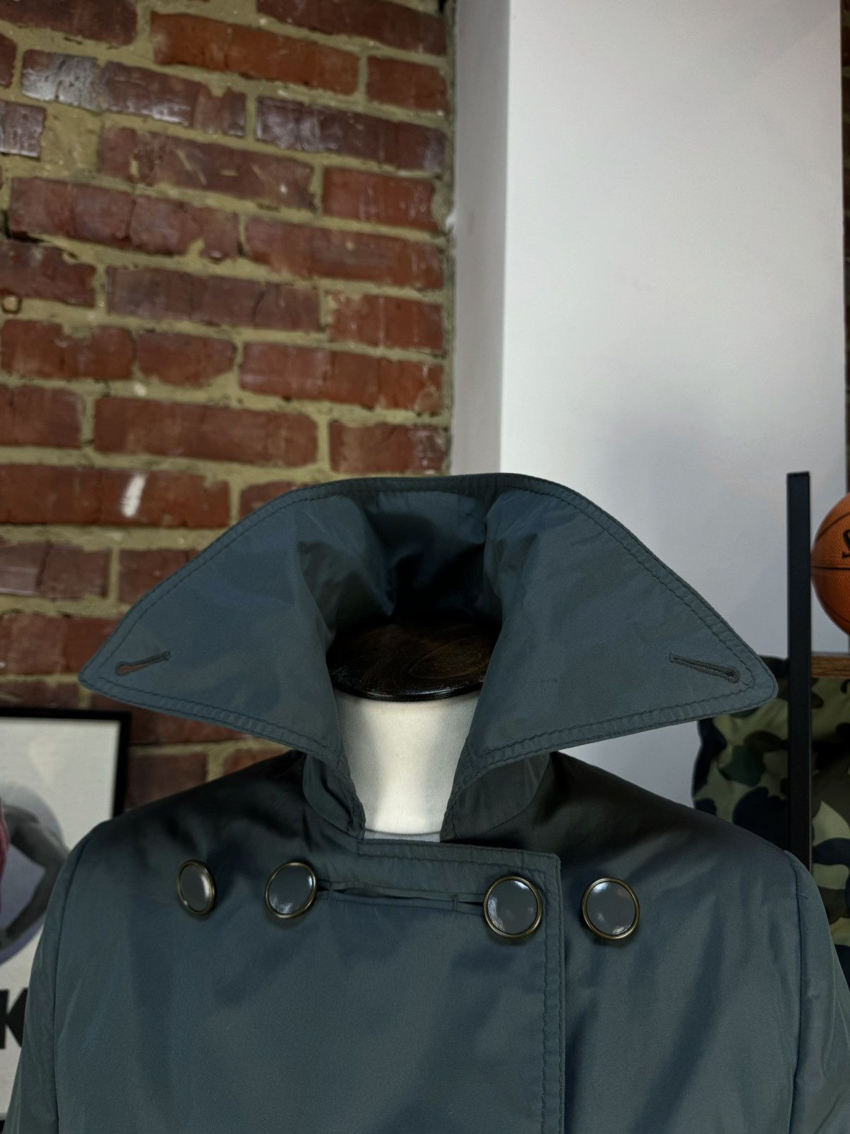 Stella McCartney × Vintage STELLA McCARTNEY 2008 Massive Button Belt Trench Jacket Size M / US 6-8 / IT 42-44 - 5 Thumbnail