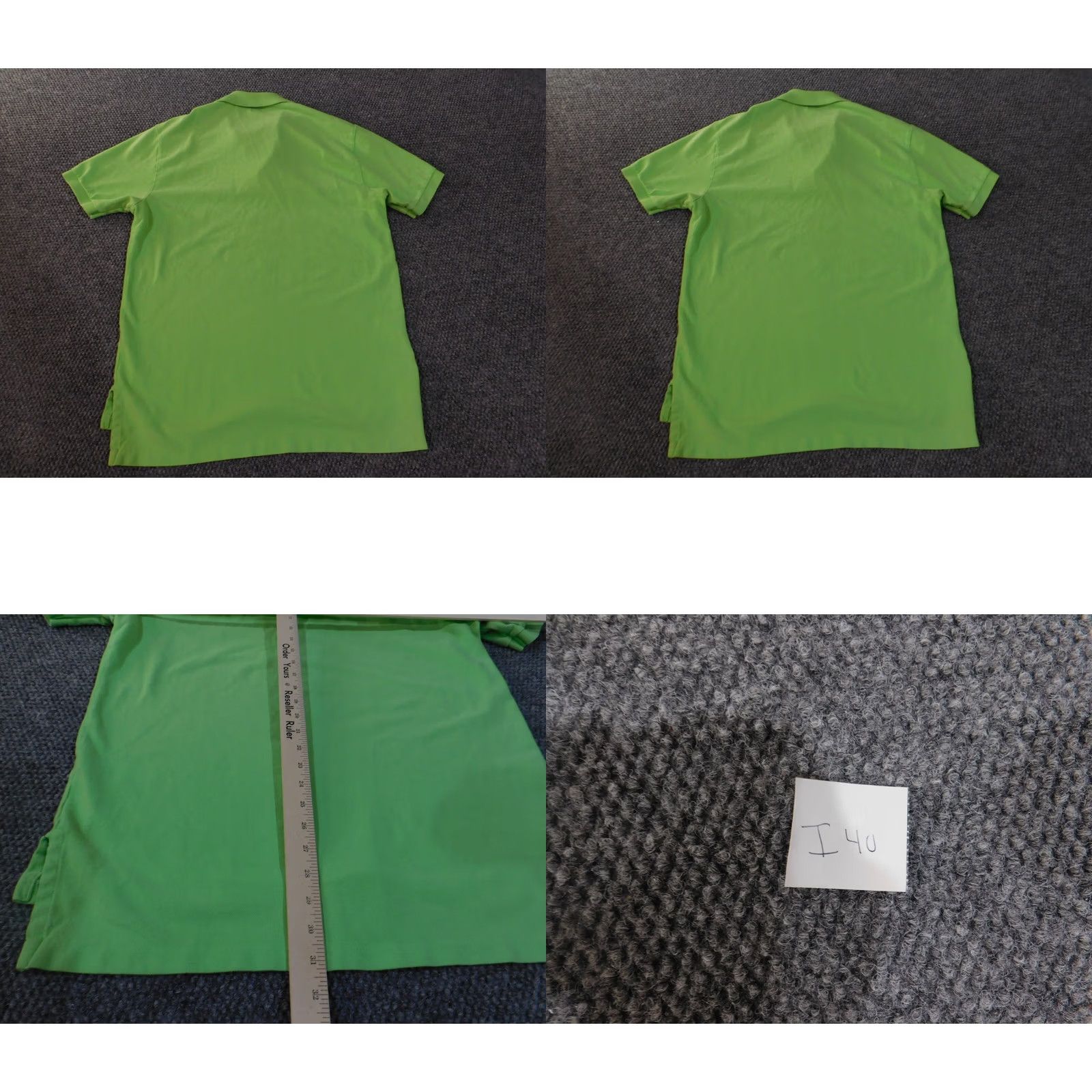 Polo Ralph Lauren Polo Ralph Lauren Shirt Mens L Green Polo Knit Classic Fit Casual Logo Button Collared Short Sleeve Cotton Size US L / EU 52-54 / 3 - 8 Thumbnail