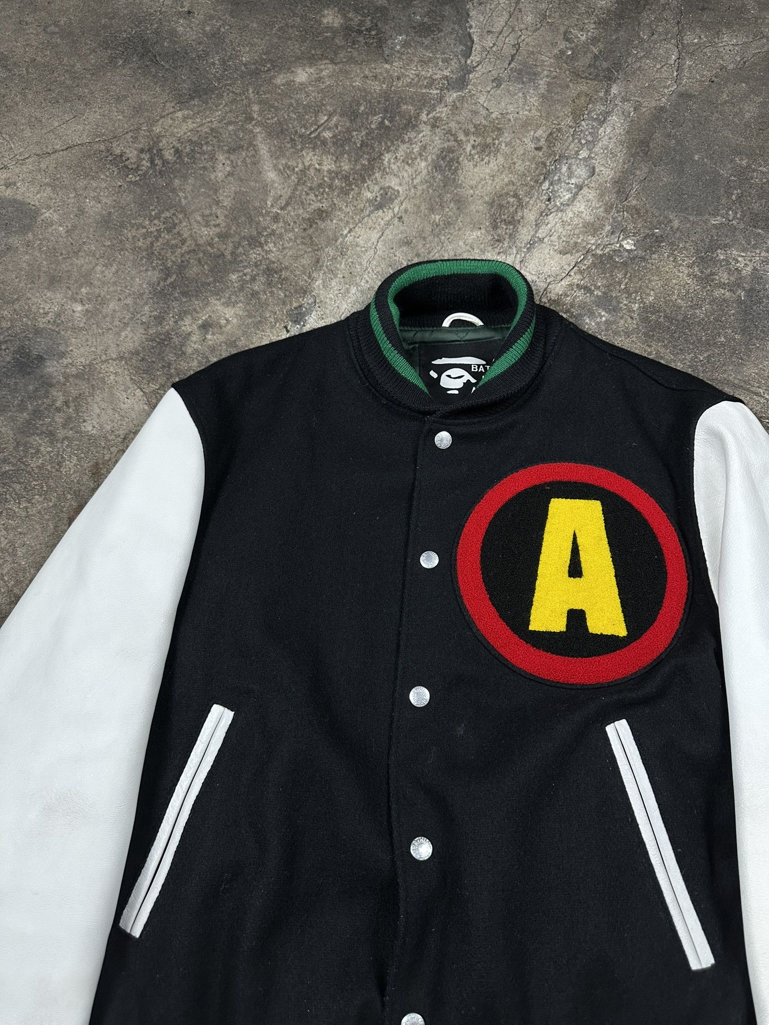 Bape Rare 2001 BAPE Batman Wool Varsity Jacket 2000s Size US M / EU 48-50 / 2 - 4 Thumbnail