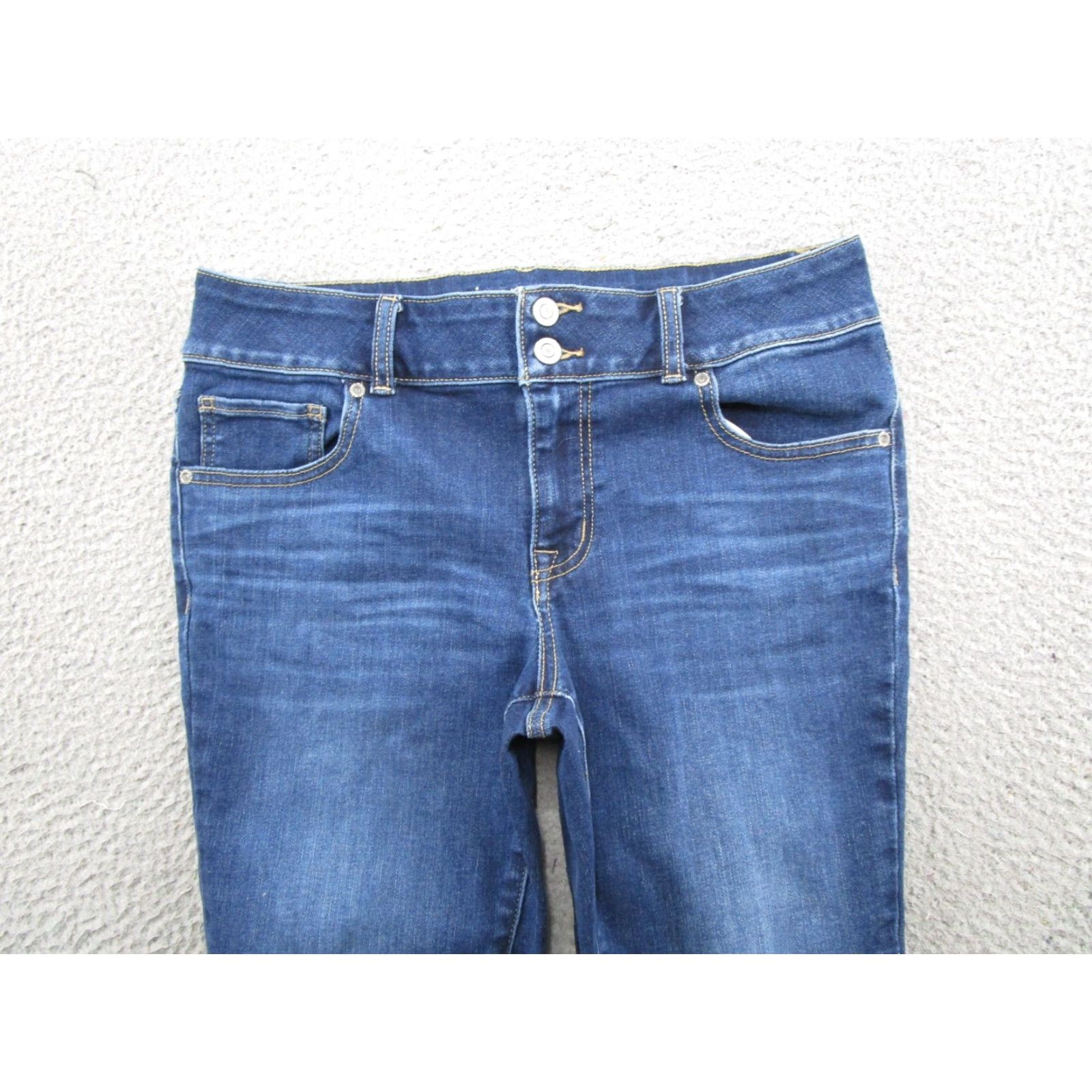 Vintage Maurices M Jeans Regular Rise Mid Blue Denim Stretch Distressed 6 Jeans Womens Shoes? Size 28" / US 6 / IT 42 - 3 Thumbnail