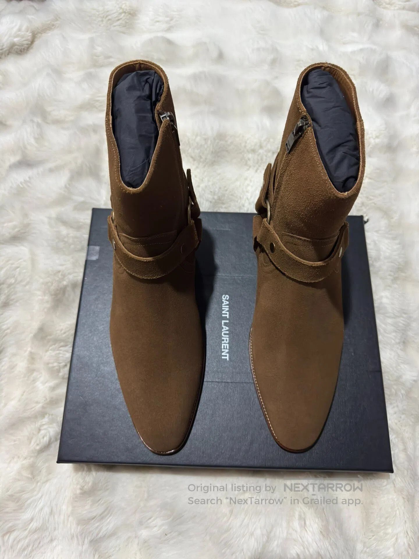 Saint Laurent Paris Saint Laurent Paris Suede Ring Chelsea Boots| Size US 11 / EU 44 - 3 Thumbnail