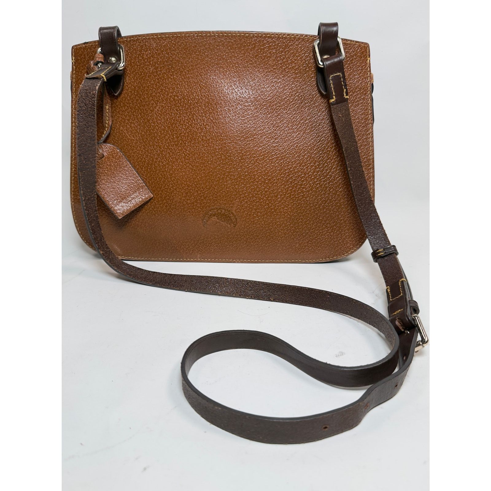 Dooney & Bourke Vintage Dooney Bourke Nylon Leather Saddlebag Messenger Bag Size ONE SIZE - 10 Thumbnail