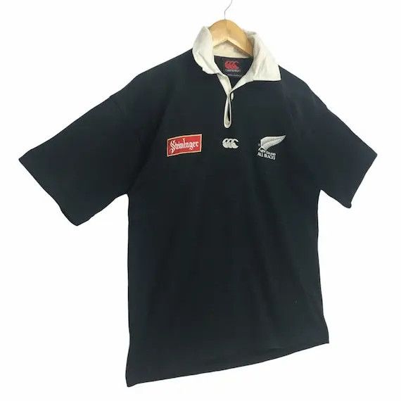 Canterbury of New Zealand Vtg CANTERBURY Steinlager New Zealand All Blacks Polo Shirt Size US S / EU 44-46 / 1 - 2 Thumbnail