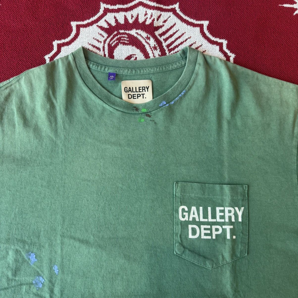 Gallery Dept. Gallery Dept. Vintage Logo Painted Tee Green Size XL Size US XL / EU 56 / 4 - 3 Thumbnail