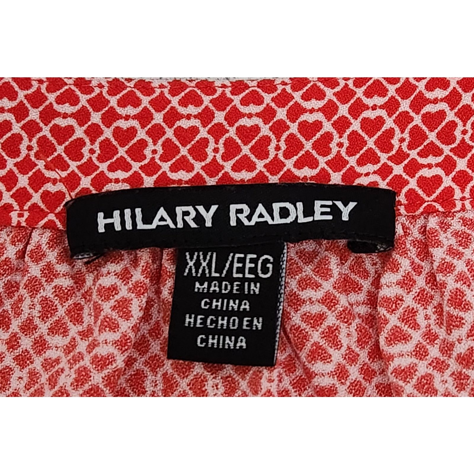 Other Hilary Radley Red White Geo Print Short Capped Sleeves XXL Size XXL / US 16-18 / IT 52-54 - 4 Thumbnail