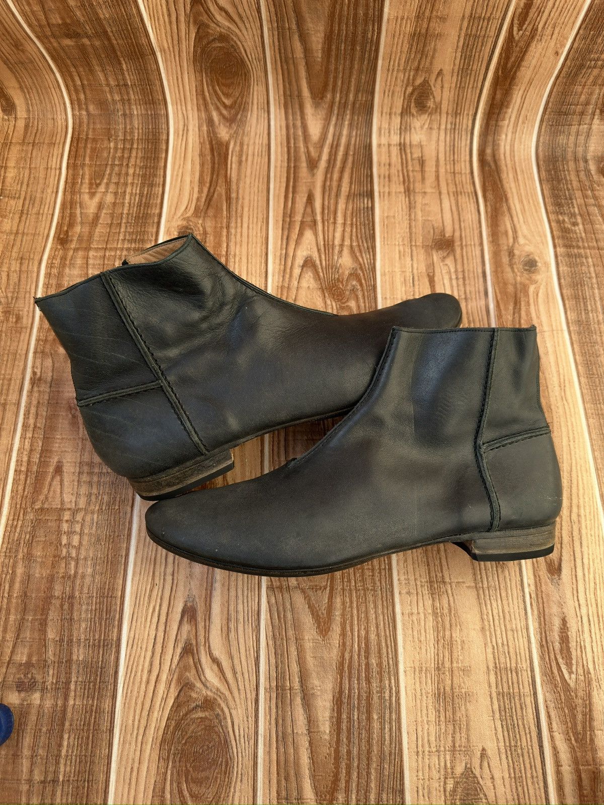 Maison Margiela RARE Maison Martin Margiela BLack Leather Side-Zip Boots Size US 11 / EU 44 - 11 Thumbnail