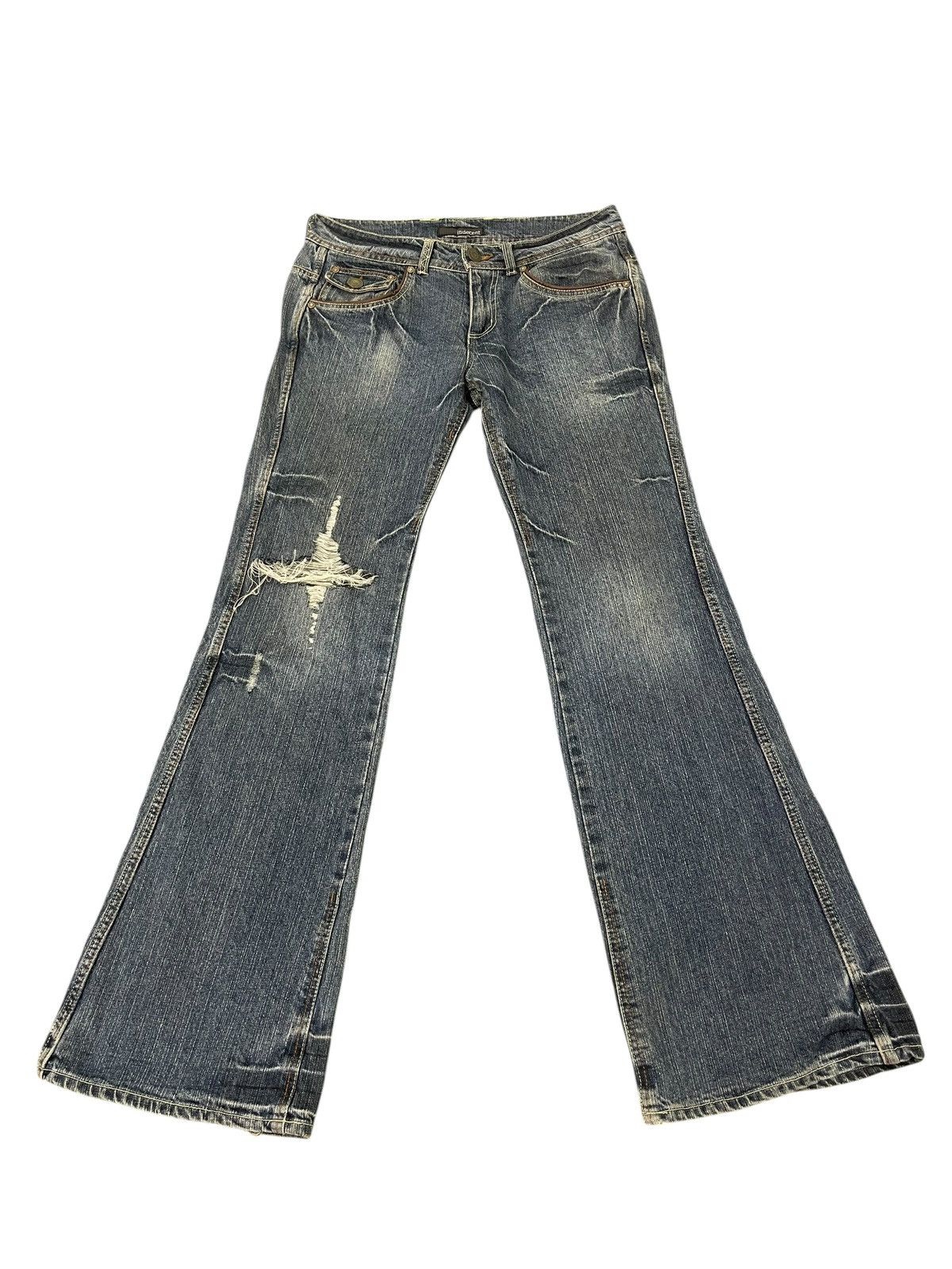 Japanese Brand Flare Jeans Indecent Denim Boot Cut 2🟦2 Size US 31 - 2 Thumbnail
