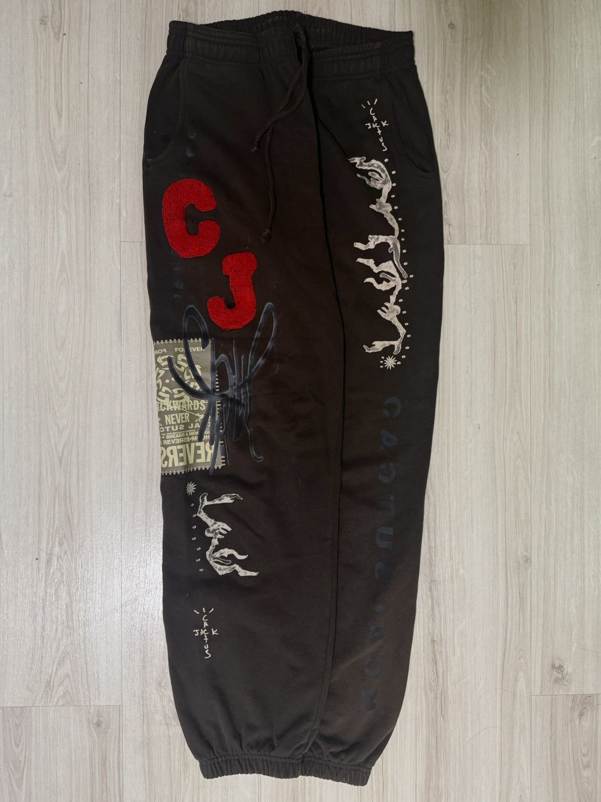 Travis Scott Travis Scott Cactus Jack Flare Pants Size US 33 - 2 Thumbnail