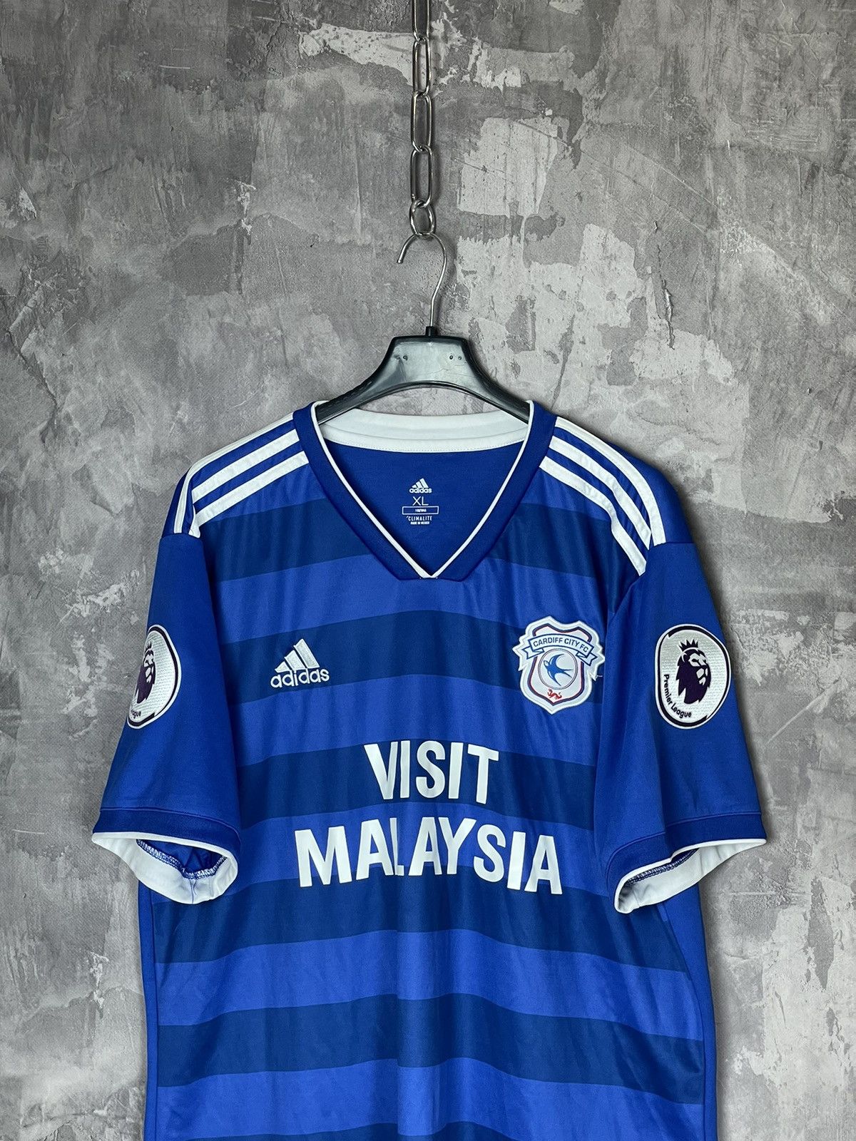Adidas CARDIFF CITY 2018/2019 FOOTBALL HOME ADIDAS ORIGINAL ADIZERO Size US XL / EU 56 / 4 - 2 Thumbnail