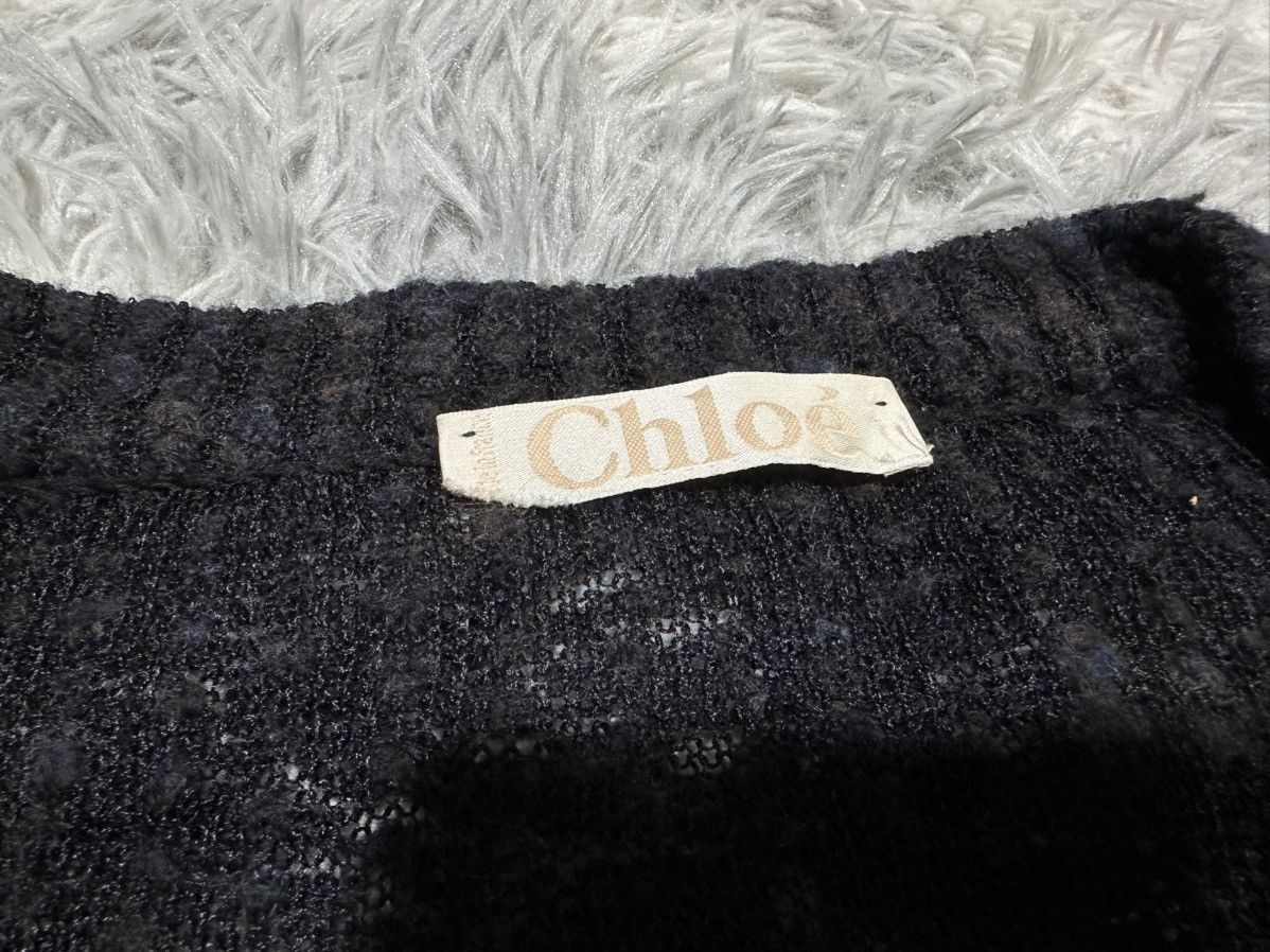 Other 🔥Archived 80s Vintage Chloe Mesh Knit Sweater Puff Sleeve Size US L / EU 52-54 / 3 - 6 Thumbnail