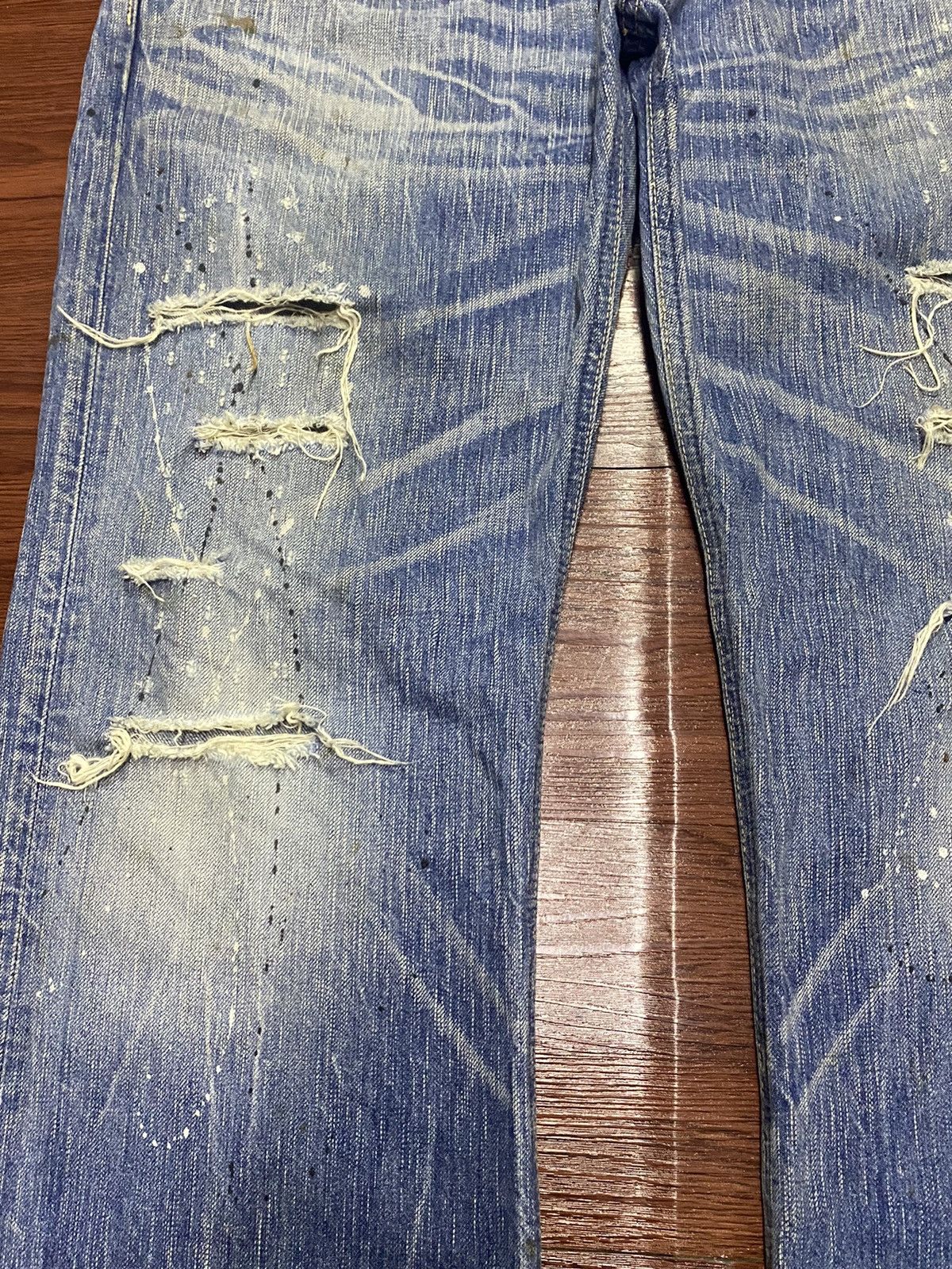 Japanese Brand Vintage Japanese Brand Edwin Blue Trip Flare Jeans Size US 37 - 7 Thumbnail