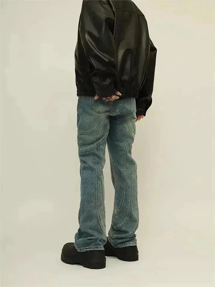 Japanese Brand Straight fit patchwork jeans Size US 32 / EU 48 - 6 Thumbnail