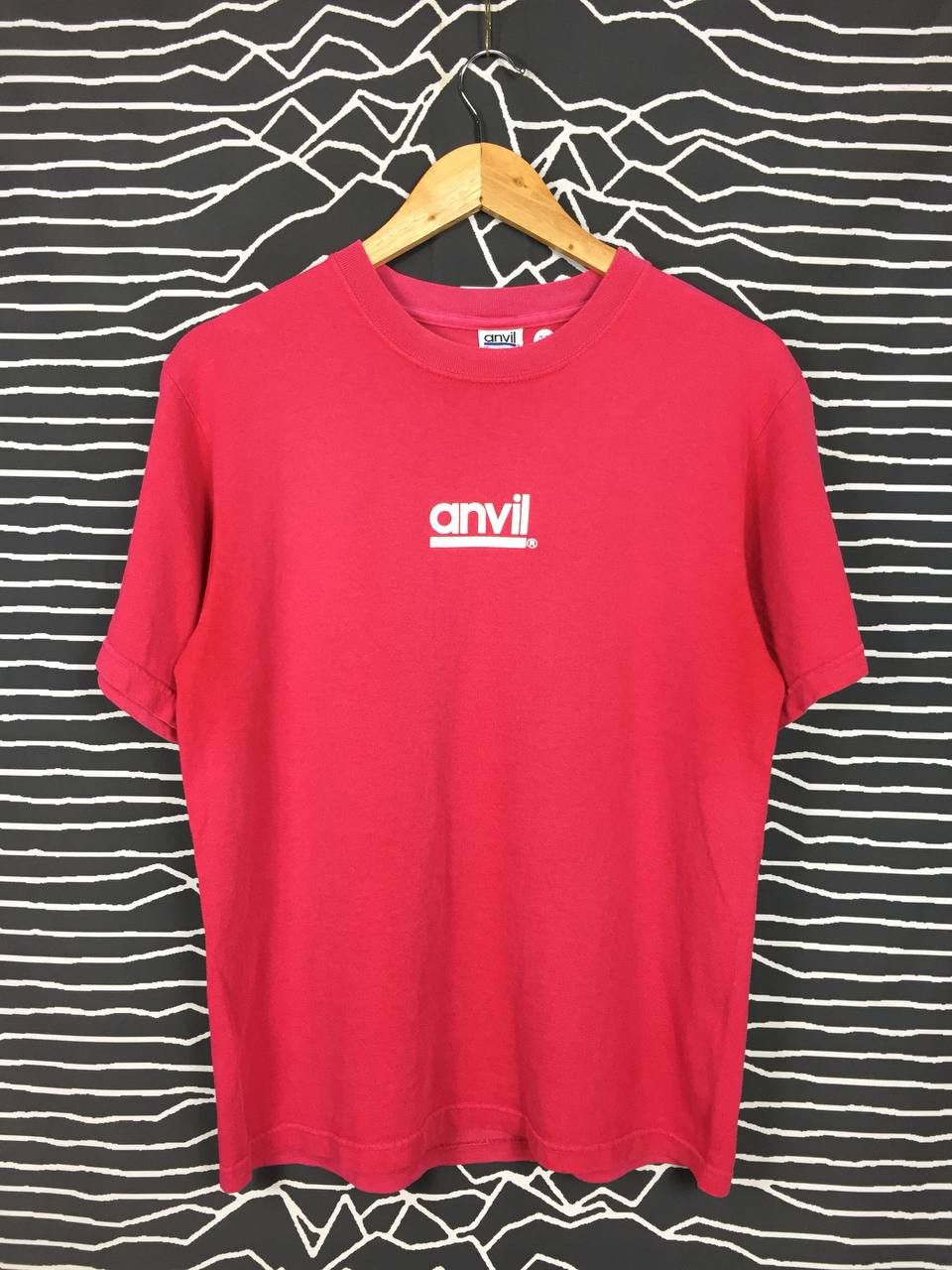 Anvil × Vintage Vtg 90s Anvil Tradition Spell Out Logo Made In Usa Tee Size US M / EU 48-50 / 2 - 2 Thumbnail